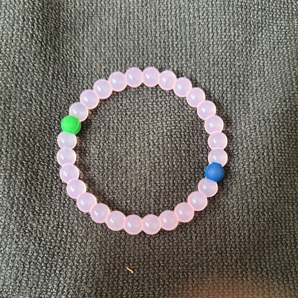 Bracelet - Pink, Green, Blue